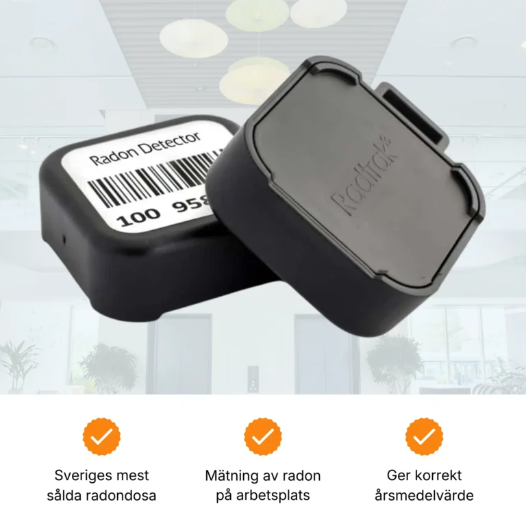 Radtrak3® radonmätare för radonmätning på arbetsplats